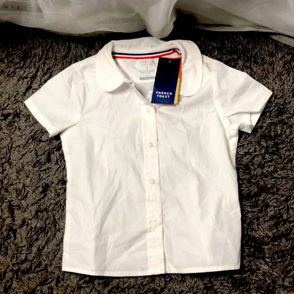 Plain white dress shirt